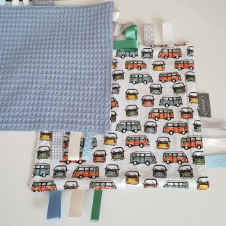 Labeldoekje auto blauw