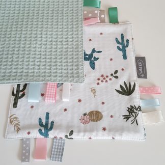 Labeldoekje cactus groen