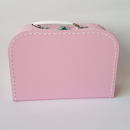 Koffertje roze met naam en afbeelding