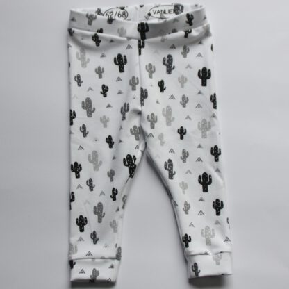 Baby legging wit met cactussen
