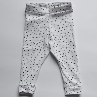 Baby legging wit hagelslag stip