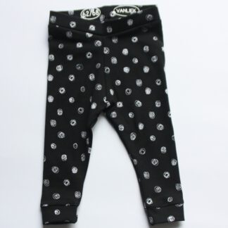 Baby legging zwart met cirkels